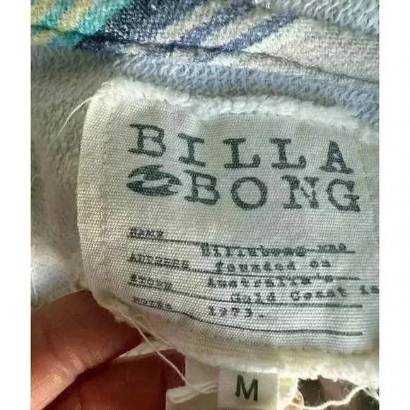 BILLABONG Mexican Stripe Beach Hoodie Size M - Picture 9 of 12